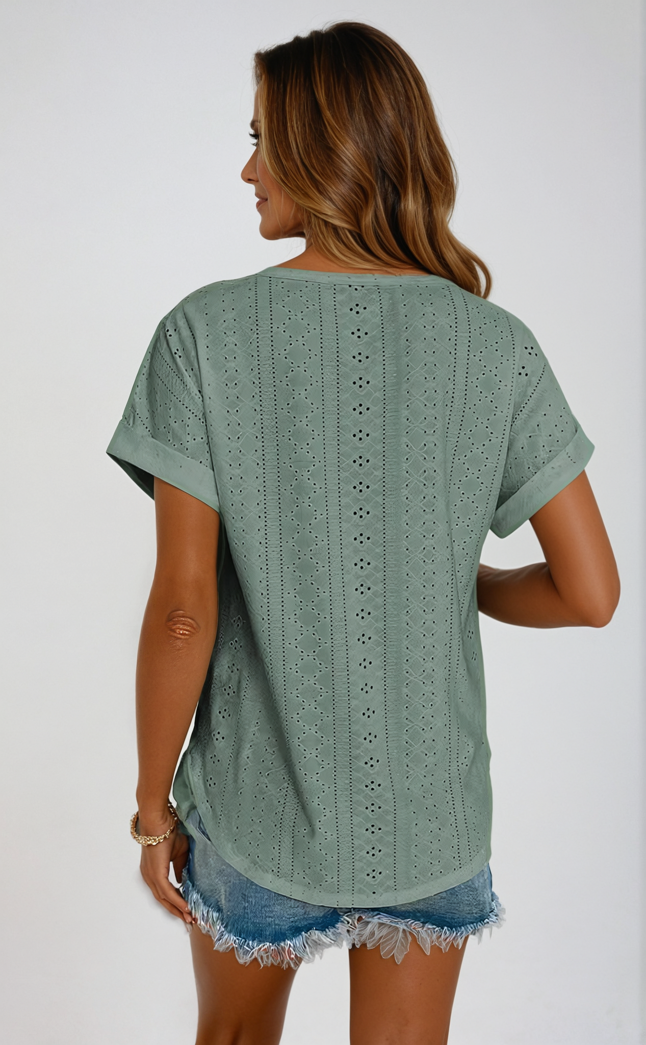 Riza | Relaxed Eyelet Blouse