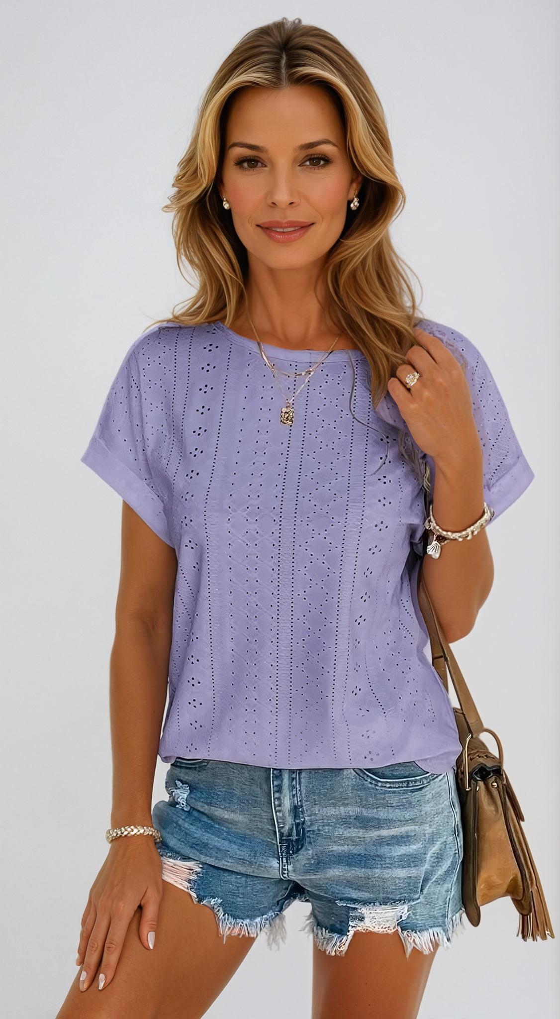 Riza | Relaxed Eyelet Blouse